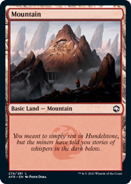 画像1: 【ENG】山/Mountain[MTG_AFR_274L] (1)