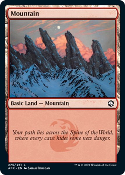 画像1: 【ENG】山/Mountain[MTG_AFR_275L] (1)