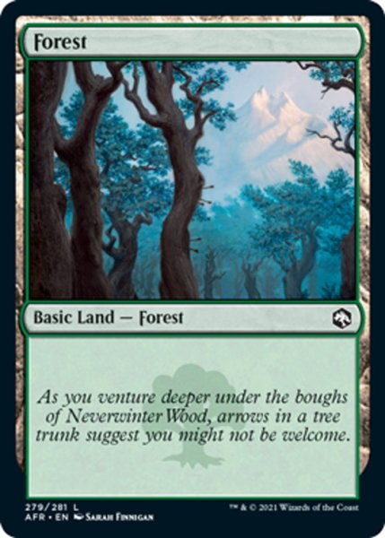 画像1: 【ENG】森/Forest[MTG_AFR_279L] (1)