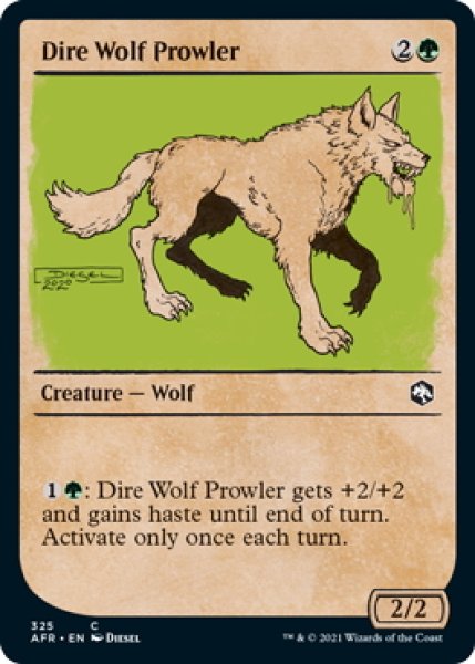 画像1: 【ENG】うろつくダイア・ウルフ/Dire Wolf Prowler[MTG_AFR_325C] (1)