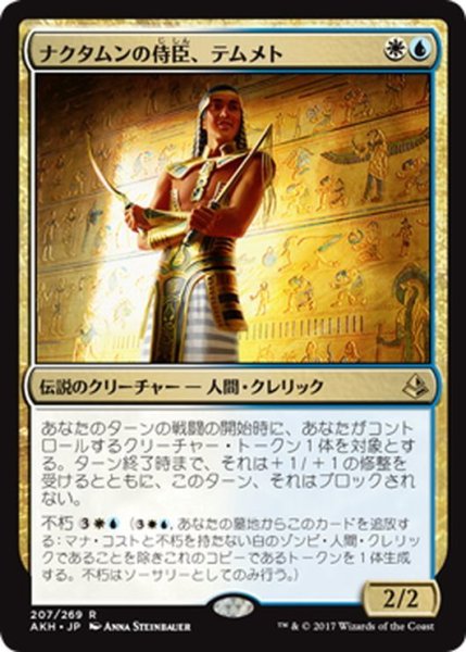 画像1: 【JPN】ナクタムンの侍臣、テムメト/Temmet, Vizier of Naktamun[AKH_207R] (1)