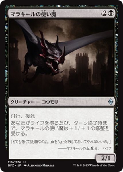 画像1: 【JPN】マラキールの使い魔/Malakir Familiar[MTG_BFZ_116U] (1)