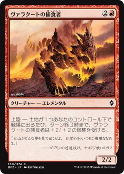 画像1: 【JPN】ヴァラクートの捕食者/Valakut Predator[MTG_BFZ_160C] (1)