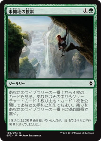 画像1: 【JPN】未開地の捜索/Seek the Wilds[MTG_BFZ_189C] (1)