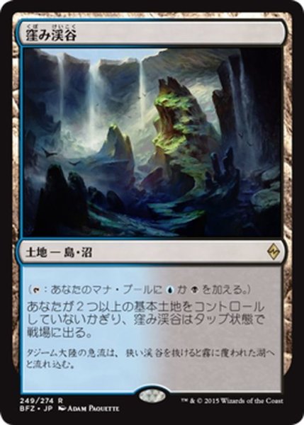 画像1: 【JPN】窪み渓谷/Sunken Hollow[MTG_BFZ_249R] (1)