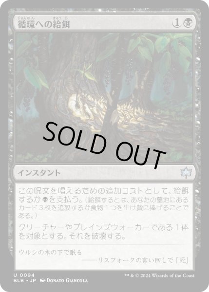 画像1: 【JPN】循環への給餌/Feed the Cycle [MTG_BLB_0094_U] (1)