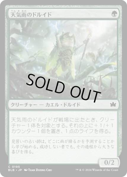 画像1: 【JPN】天気雨のドルイド/Sunshower Druid [MTG_BLB_0195_C] (1)