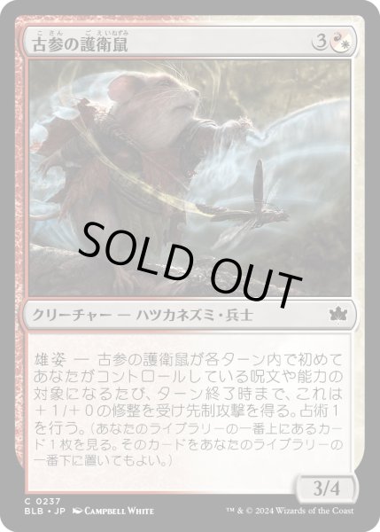 画像1: 【JPN】古参の護衛鼠/Veteran Guardmouse [MTG_BLB_0237_C] (1)