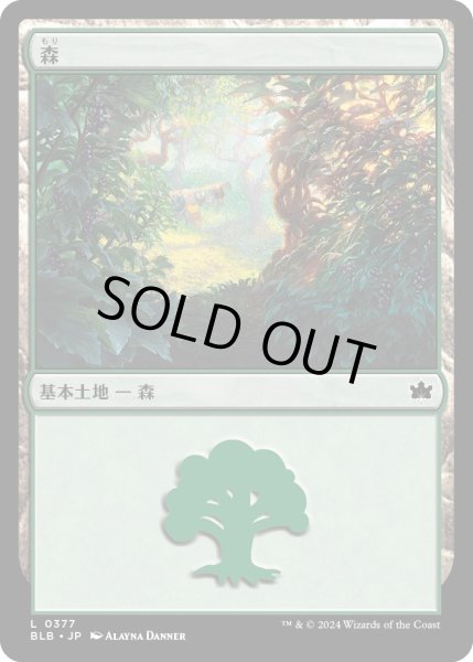 画像1: 【JPN】森/Forest[MTG_BLB_0377_L] (1)