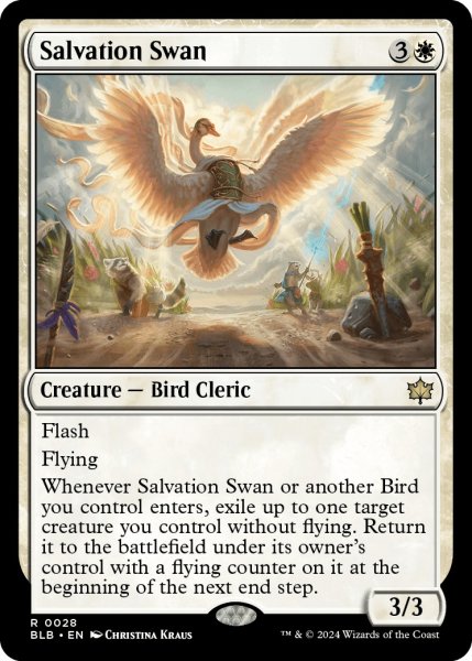 画像1: 【ENG】救済の白鳥/Salvation Swan [MTG_BLB_0028_R] (1)