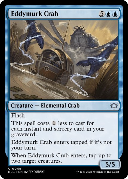 画像1: 【ENG】渦泥の蟹/Eddymurk Crab [MTG_BLB_0048_U] (1)