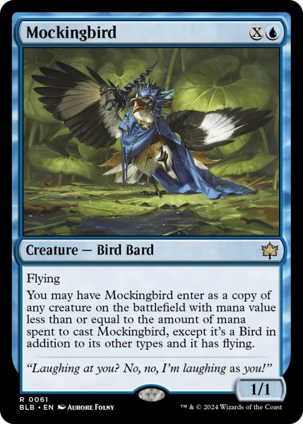 画像1: 【ENG】マネドリ/Mockingbird [MTG_BLB_0061_R] (1)