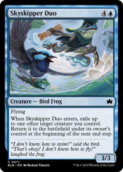 画像1: 【ENG】飛び跳ねる二人組/Skyskipper Duo [MTG_BLB_0071_C] (1)