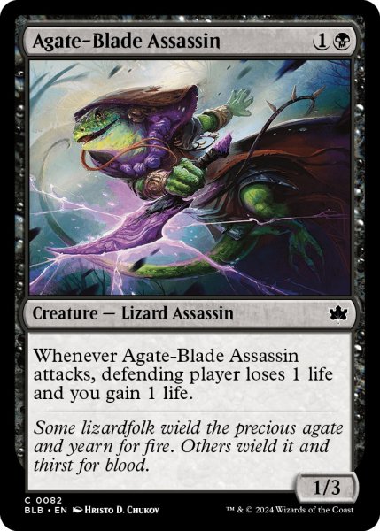 画像1: 【ENG】瑪瑙刃の暗殺者/Agate-Blade Assassin [MTG_BLB_0082_C] (1)