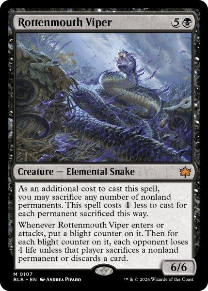 画像1: 【ENG】腐敗口のバイパー/Rottenmouth Viper [MTG_BLB_0107_M] (1)