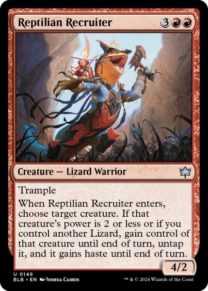 画像1: 【ENG】爬虫類の徴募兵/Reptilian Recruiter [MTG_BLB_0149_U] (1)