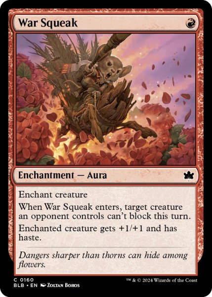 画像1: 【ENG】戦の囀り/War Squeak [MTG_BLB_0160_C] (1)