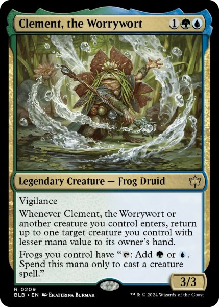 画像1: 【ENG】心配潮、クレメント/Clement, the Worrywort [MTG_BLB_0209_R] (1)