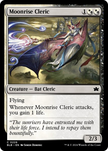 画像1: 【ENG】月の出の僧侶/Moonrise Cleric [MTG_BLB_0226_C] (1)