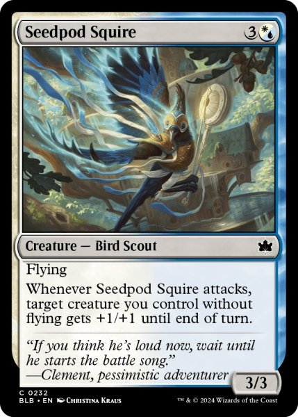 画像1: 【ENG】豆殻の従者/Seedpod Squire [MTG_BLB_0232_C] (1)