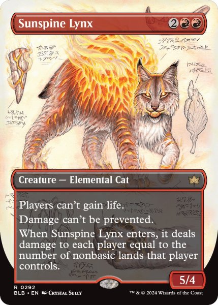 画像1: 【ENG】■ボーダーレス■陽背骨のオオヤマネコ/Sunspine Lynx [MTG_BLB_0292_R] (1)