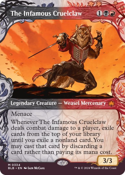 画像1: 【ENG】■ショーケース■悪名高い残虐爪/The Infamous Cruelclaw [MTG_BLB_0334_M] (1)