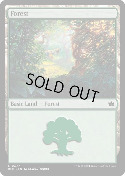 画像1: 【ENG】森/Forest[MTG_BLB_0377_L] (1)