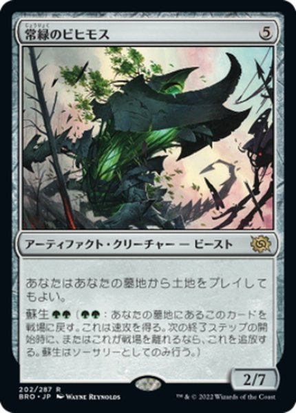 画像1: 【JPN】常緑のビヒモス/Perennial Behemoth[MTG_BRO_202R] (1)