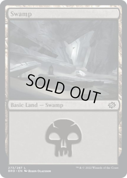 画像1: 【JPN】沼/Swamp[MTG_BRO_273L] (1)