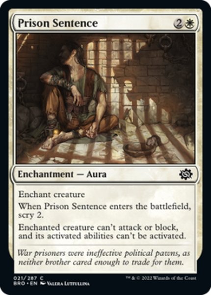 画像1: 【ENG】服役/Prison Sentence[MTG_BRO_021C] (1)