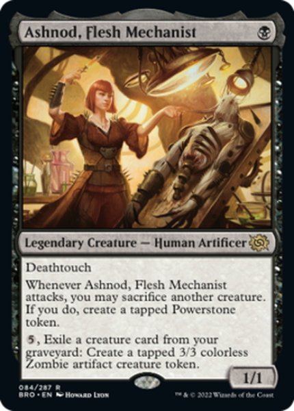 画像1: 【ENG】肉体装置技師、アシュノッド/Ashnod, Flesh Mechanist[MTG_BRO_084R] (1)