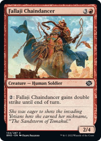 画像1: 【ENG】ファラジの鎖舞士/Fallaji Chaindancer[MTG_BRO_134C] (1)