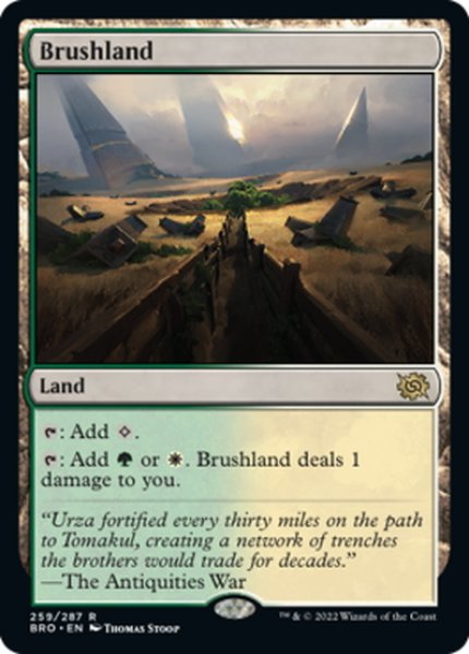 画像1: 【ENG】低木林地/Brushland[MTG_BRO_259R] (1)