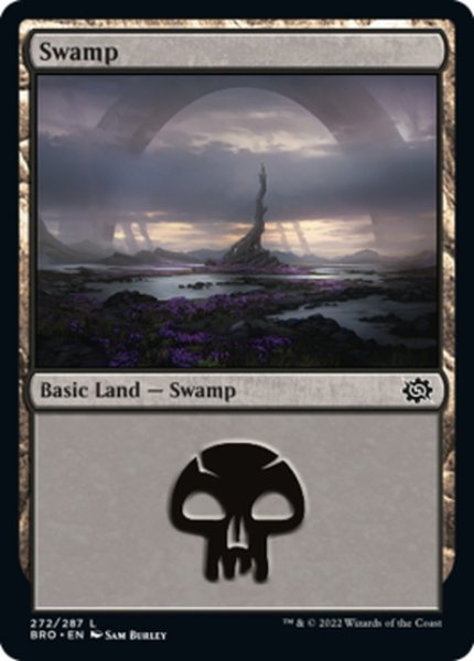 画像1: 【ENG】沼/Swamp[MTG_BRO_272L] (1)