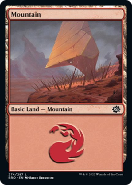 画像1: 【ENG】山/Mountain[MTG_BRO_274L] (1)