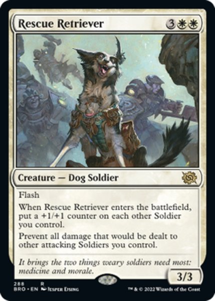 画像1: 【ENG】救助レトリバー/Rescue Retriever[MTG_BRO_288R] (1)