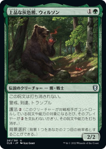 画像1: 【JPN】上品な灰色熊、ウィルソン/Wilson, Refined Grizzly[MTG_CLB_261U] (1)