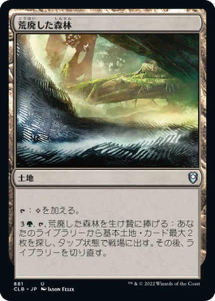 画像1: 【JPN】荒廃した森林/Blighted Woodland[MTG_CLB_881U] (1)