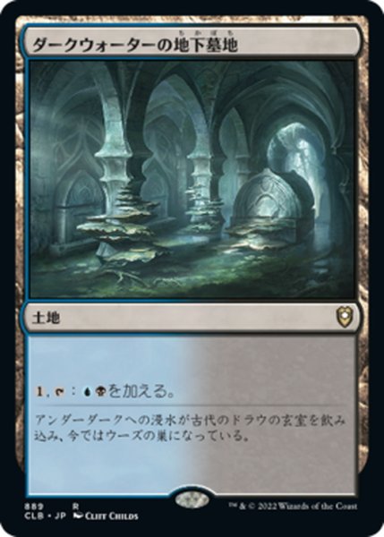 画像1: 【JPN】ダークウォーターの地下墓地/Darkwater Catacombs[MTG_CLB_889R] (1)