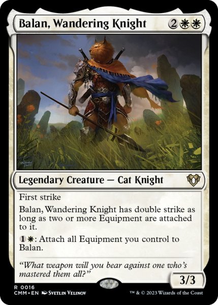 画像1: 【ENG】放浪の騎士、バーラン/Balan, Wandering Knight[MTG_CMM_0016R] (1)