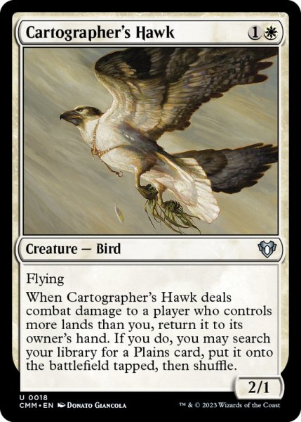 画像1: 【ENG】地図作りの鷹/Cartographer's Hawk[MTG_CMM_0018U] (1)