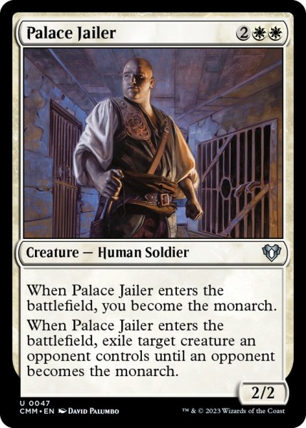 画像1: 【ENG】宮殿の看守/Palace Jailer[MTG_CMM_0047U] (1)