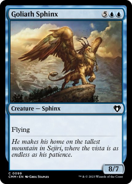 画像1: 【ENG】大巨人のスフィンクス/Goliath Sphinx[MTG_CMM_0099C] (1)