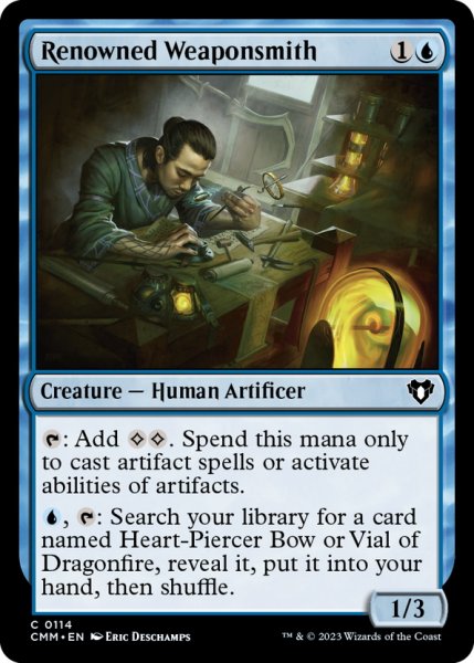 画像1: 【ENG】名高い武器職人/Renowned Weaponsmith[MTG_CMM_0114C] (1)