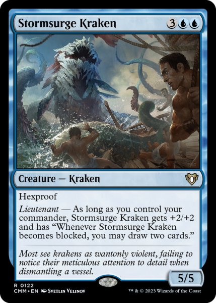 画像1: 【ENG】うねり嵐のクラーケン/Stormsurge Kraken[MTG_CMM_0122R] (1)