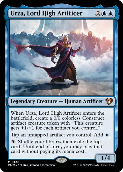 画像1: 【ENG】最高工匠卿、ウルザ/Urza, Lord High Artificer[MTG_CMM_0130M] (1)