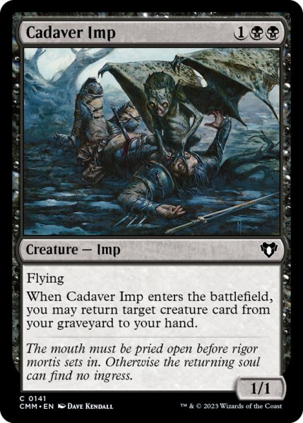 画像1: 【ENG】死者のインプ/Cadaver Imp[MTG_CMM_0141C] (1)