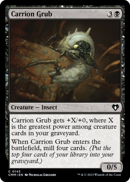 画像1: 【ENG】屍肉地虫/Carrion Grub[MTG_CMM_0143C] (1)