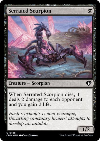 画像1: 【ENG】鋸刃蠍/Serrated Scorpion[MTG_CMM_0185C] (1)