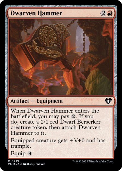 画像1: 【ENG】ドワーフの鎚/Dwarven Hammer[MTG_CMM_0219C] (1)